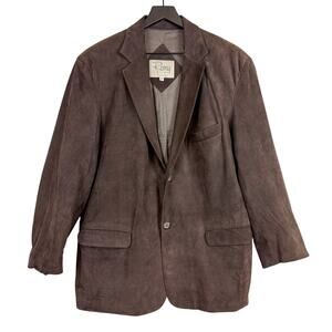 Remy Leather USA Blazer Sportcoat Mens Jacket Soft Brown - 42